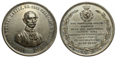 Gróf Teleki László halálára 1861 emlékérem